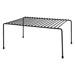 QUVIO Uitschuifbaar keukenkast organizer - Metaal - Zwart Sale