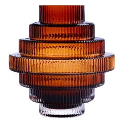 QUVIO Vaas – Glas – Bruin – Maat L Outlet