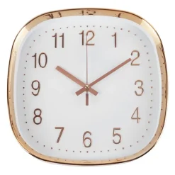 QUVIO Wandklok - 30 cm - Rosegoud en wit Best