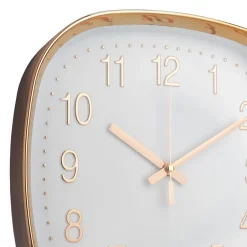 QUVIO Wandklok - 30 cm - Rosegoud en wit Best