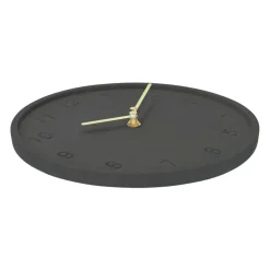 QUVIO Wandklok - 25cm - Beton - Antraciet New