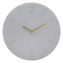 QUVIO Wandklok beton even cijfers - Grijs Sale