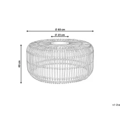 Beliani RANDAZZO - Salontafel - Beige - Rotan New