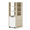 Homlando Rek met bureau Samoa-Fuji 165cm sonoma eik / mat wit Outlet