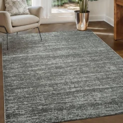 Muratap Relax Oslo - Laagpolig Effen Vloerkleed - Grijs - 250x250 CM Vierkant Best