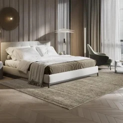 Muratap Relax Oslo - Laagpolig Effen Vloerkleed - Beige - 250x250 CM Vierkant New