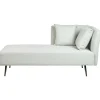 Beliani RIOM - Chaise longue - Mintgroen - Rechtszijdig - Stof