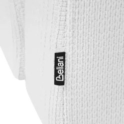 Beliani RIOM - Chaise longue - Wit - Linkszijdig - Stof Discount