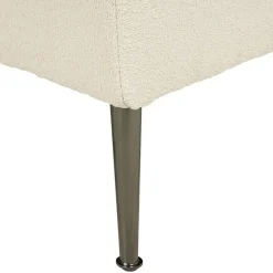 Beliani RIOM - Chaise longue - Wit - Linkszijdig - Bouclé Discount