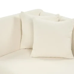 Beliani RIOM - Chaise longue - Wit - Linkszijdig - Bouclé Discount