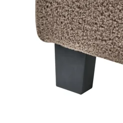 Beliani ROANNE - Eenpersoonsbed - Taupe - 90 x 200 cm - Bouclé Outlet