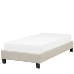 Beliani ROANNE - Kinderbed - Beige - 90 x 200 cm - Polyester Clearance