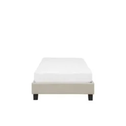 Beliani ROANNE - Kinderbed - Beige - 90 x 200 cm - Polyester Clearance