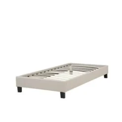 Beliani ROANNE - Kinderbed - Beige - 90 x 200 cm - Polyester Clearance