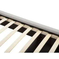 Beliani ROCHELLE - Bed opbergruimte - Lichtgrijs - 140 x 200 cm - Polyester Discount