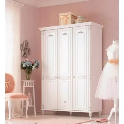 Leen Bakker Romantic 3 deurs kledingkast meisjes kamer Outlet