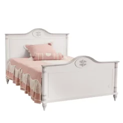 Merkloos Romantic twijfelaar meisjes bed 200 x 120 cm Outlet