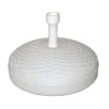 Merkloos Ronde parasolvoet - wit - rotan kunststof - D45 cm - vullen Hot