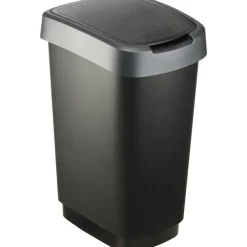 Rotho Afvalbak Twist 33 x 25 x 48 cm 25 l Polypropyleen Zilver