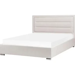Leen Bakker ROUEN - Bed met opbergruimte - Lichtbeige - 160 x 200 cm - Polyester Best