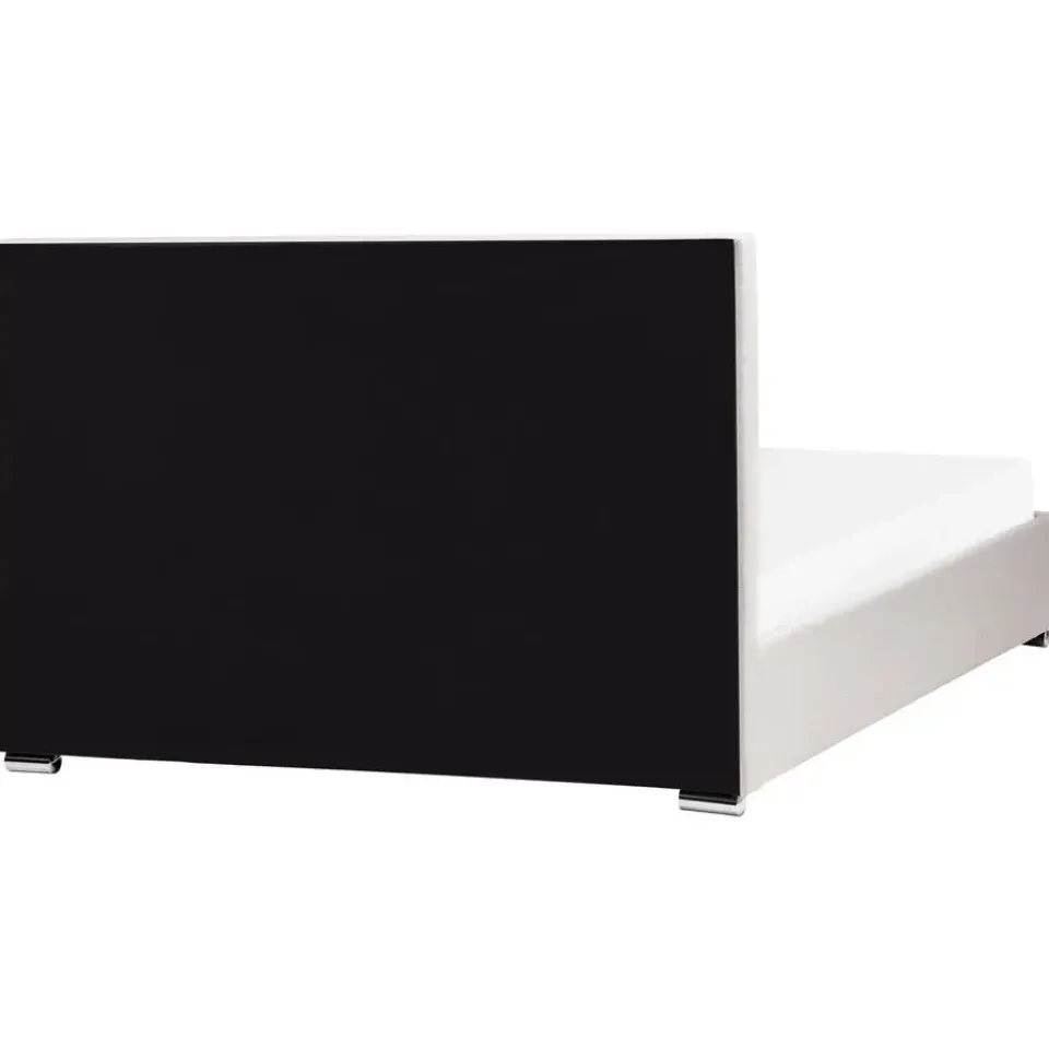 Leen Bakker ROUEN - Bed met opbergruimte - Lichtbeige - 160 x 200 cm - Polyester Best