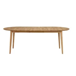 Leen Bakker Rowico Home Filippa Uitschuifbare Eettafel Ovaal 170 cm - Naturel Outlet