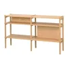 Leen Bakker Rowico Home Holton Hoge Houten Wandkast - B 140 cm - Naturel Outlet