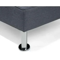 Beliani ROXEN - Slaapbank 3-zits - Donkergrijs - Polyester Discount