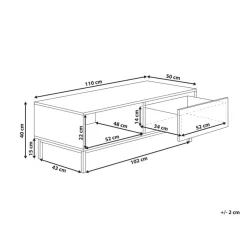 Leen Bakker ROYALLA - Salontafel - Lichtbruin - MDF Discount