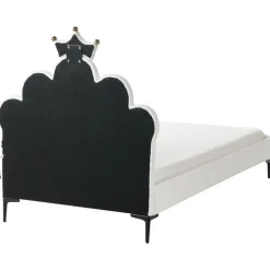 Beliani RUBIAN - Bed met LED - Wit - 90 x 200 cm - Fluweel Hot