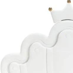 Beliani RUBIAN - Bed met LED - Wit - 90 x 200 cm - Fluweel Hot