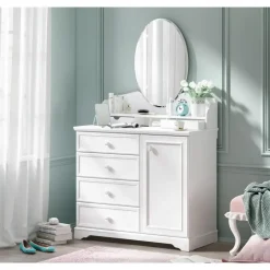 Leen Bakker Rustic commode ladekast wit compleet meisjeskamer Hot