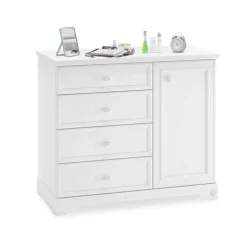 Leen Bakker Rustic commode ladekast wit compleet meisjeskamer Hot