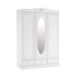 Leen Bakker Rustic 3-deurs kledingkast meisjeskamer Best