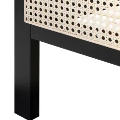 Beliani SALERNAS - Tweepersoonsbed - Zwart - 140 x 200 cm - Dennenhout Online