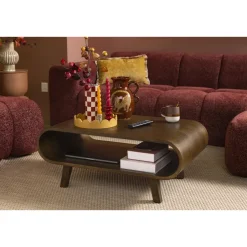 Leen Bakker Salontafel Matteo - walnoot - 37x90x55 cm Online