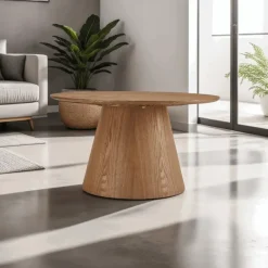 Giga Living Salontafel Naturel Eikenhout - 80x80x45cm - 13kg - Tango Online