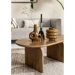 Leen Bakker Salontafel Olivier - mangohout - 100x50x40 cm Clearance