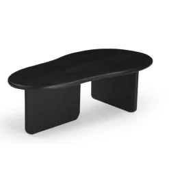 Giga Meubel Salontafel Organisch 130cm - Zwart Mangohout - Sira New