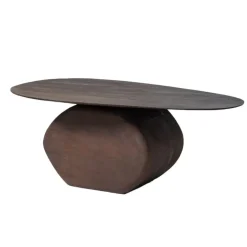 Giga Meubel Salontafel Organisch 100cm - Bruin Mangohout - Ebbe Sale