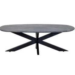 Giga Meubel Salontafel Richy Zwart Marmer Deens Ovaal 120cm Online