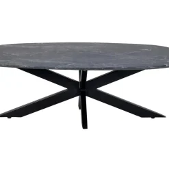 Giga Meubel Salontafel Richy Zwart Marmer Deens Ovaal 120cm Online