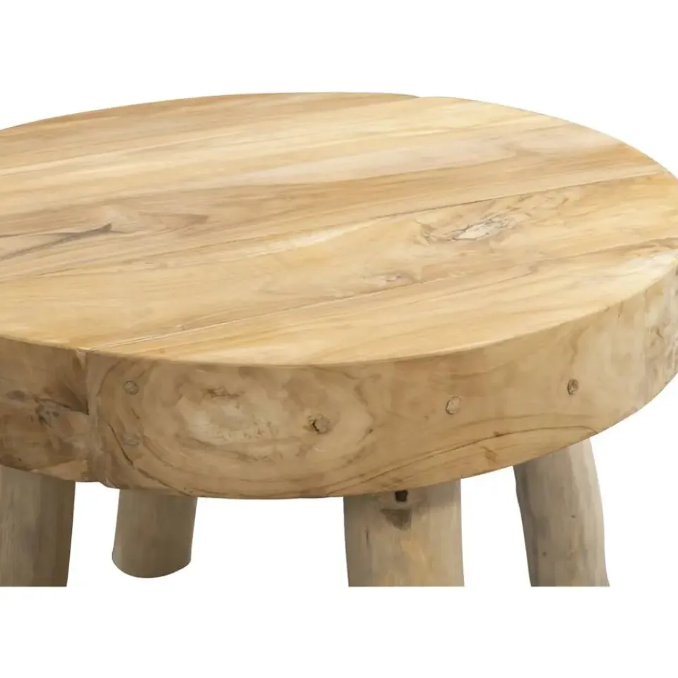 Leen Bakker Salontafel Tjeu - naturel - 43xØ60 cm Best