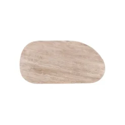 Giga Meubel Salontafel Travertin - Beige/Bruin - Organische Vorm - Tafel Olaf Clearance