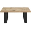 Leen Bakker Salontafel Trevor - mangohout - 42x100x100 cm Outlet