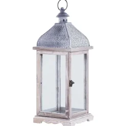 Beliani SAMAR - Lantaarn - Wit - IJzer New