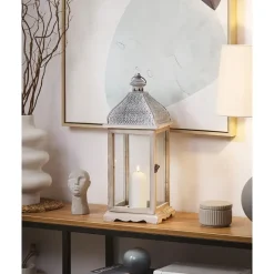 Beliani SAMAR - Lantaarn - Wit - IJzer New