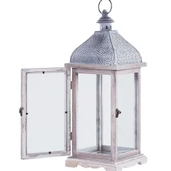 Beliani SAMAR - Lantaarn - Wit - IJzer New