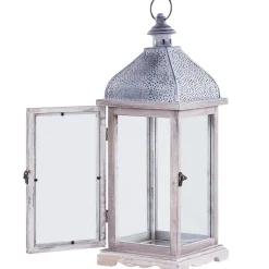 Beliani SAMAR - Lantaarn - Wit - IJzer New