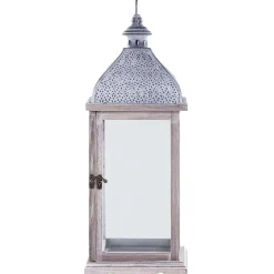 Beliani SAMAR - Lantaarn - Wit - IJzer New